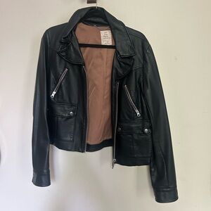 Free People Vegan Leather Jacket